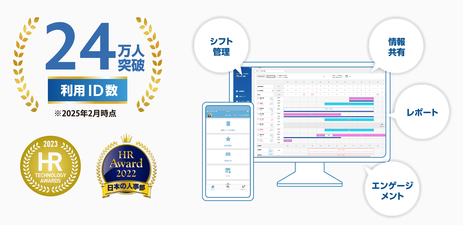 利用ID数24万人突破